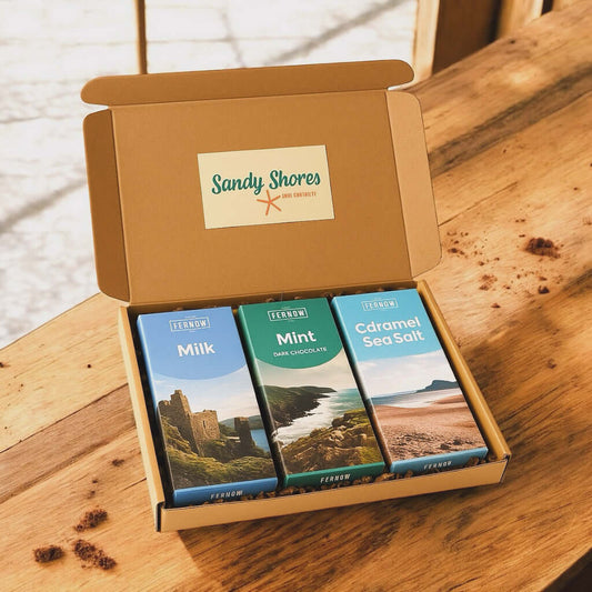 Cornish Chocolate Trio Gift Set - Cornish Gifts by Sandy Shores