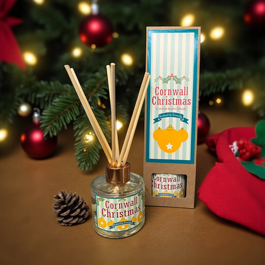 Cornwall Christmas Festive Cornish Reed Diffuser - Spiced Apple Fragrance