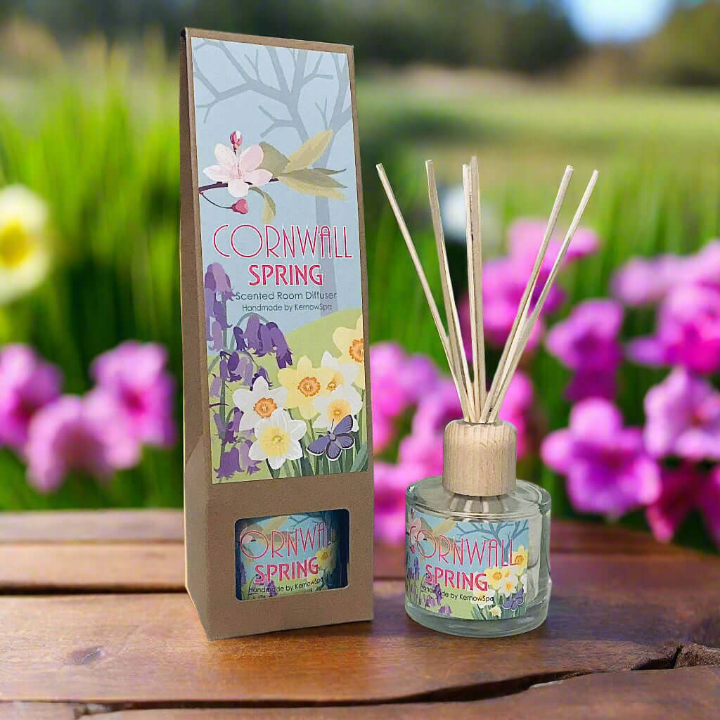 Cornwall Spring Handmade Gift Boxed Reed Diffuser - Fresh Floral Scent
