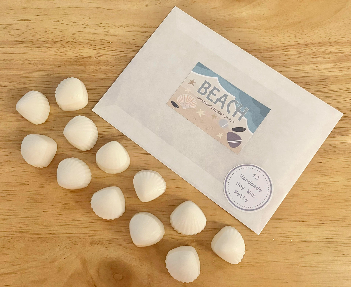 Beach (Rock Salt & Driftwood) Soy Wax Handmade Wax Melts - Pack of 12 - Cornish Gifts by Sandy Shores
