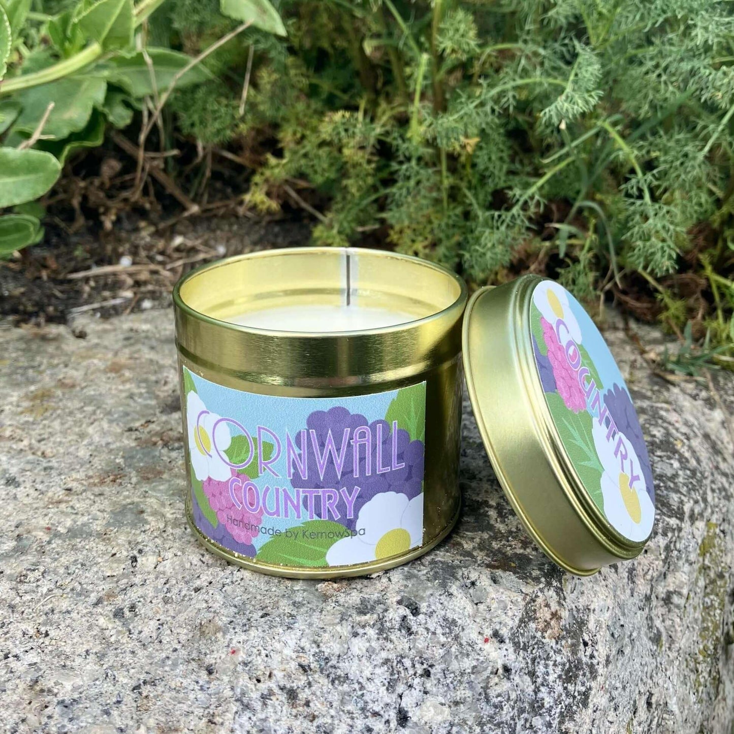 Cornwall Country Soy Wax Candle Tin - Cornish Gifts by Sandy Shores
