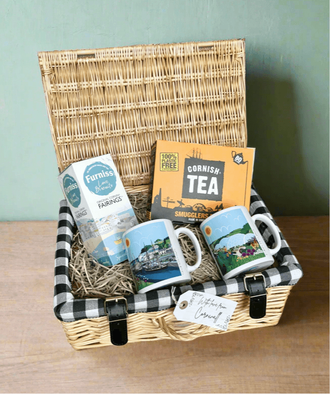 Eden Project Tea For Two Cornish Gift Hamper - Cornish Gifts by Sandy Shores
