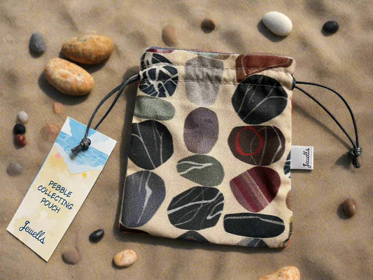 Pebble collection pouch - Cornish Gifts by Sandy Shores
