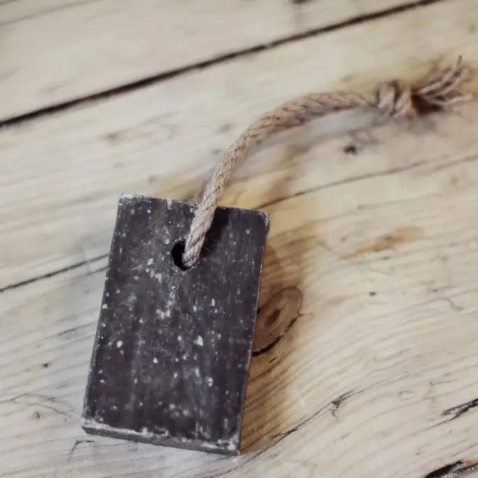 Sea Salt & Moss Coconut Butter Soap On A Rope - Cornish Gifts by Sandy Shores