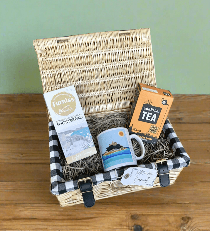 St Michaels Mount Tea For You Cornish Gift Hamper - Cornish Gifts by Sandy Shores