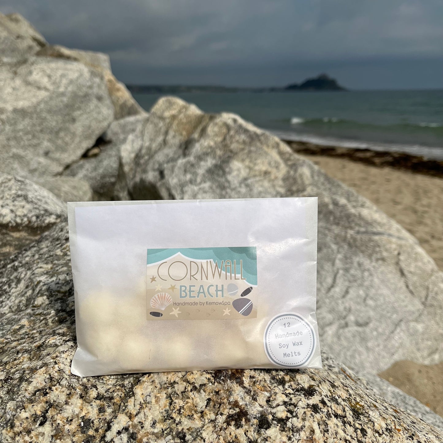 Beach (Rock Salt & Driftwood) Soy Wax Handmade Wax Melts - Pack of 12