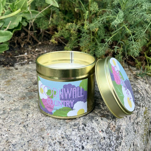 Cornwall Country Soy Wax Candle Tin