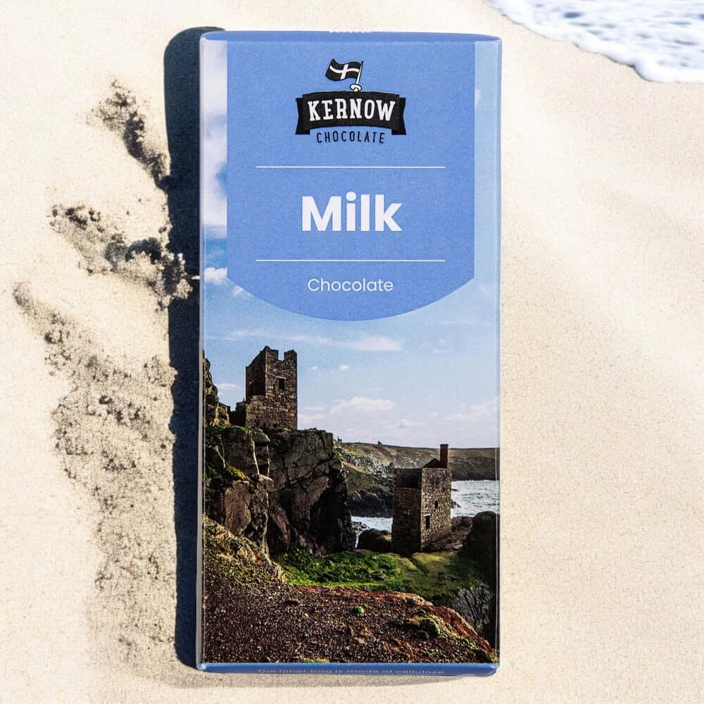 Milk Chocolate Cornish Chocolate Bar - Handmade in Cornwall - Cornish Gifts by Sandy Shores