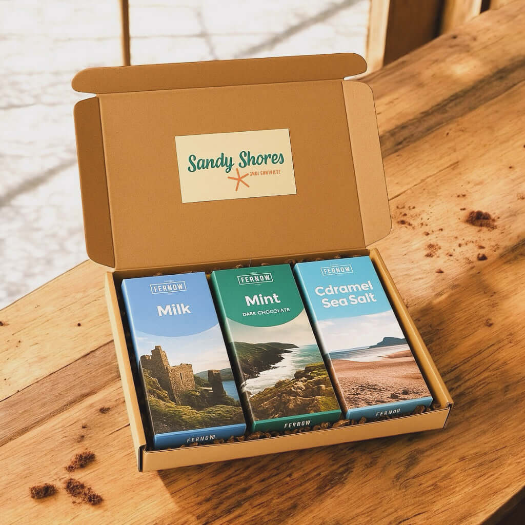 Cornish Chocolate Trio Gift Set - Cornish Gifts by Sandy Shores