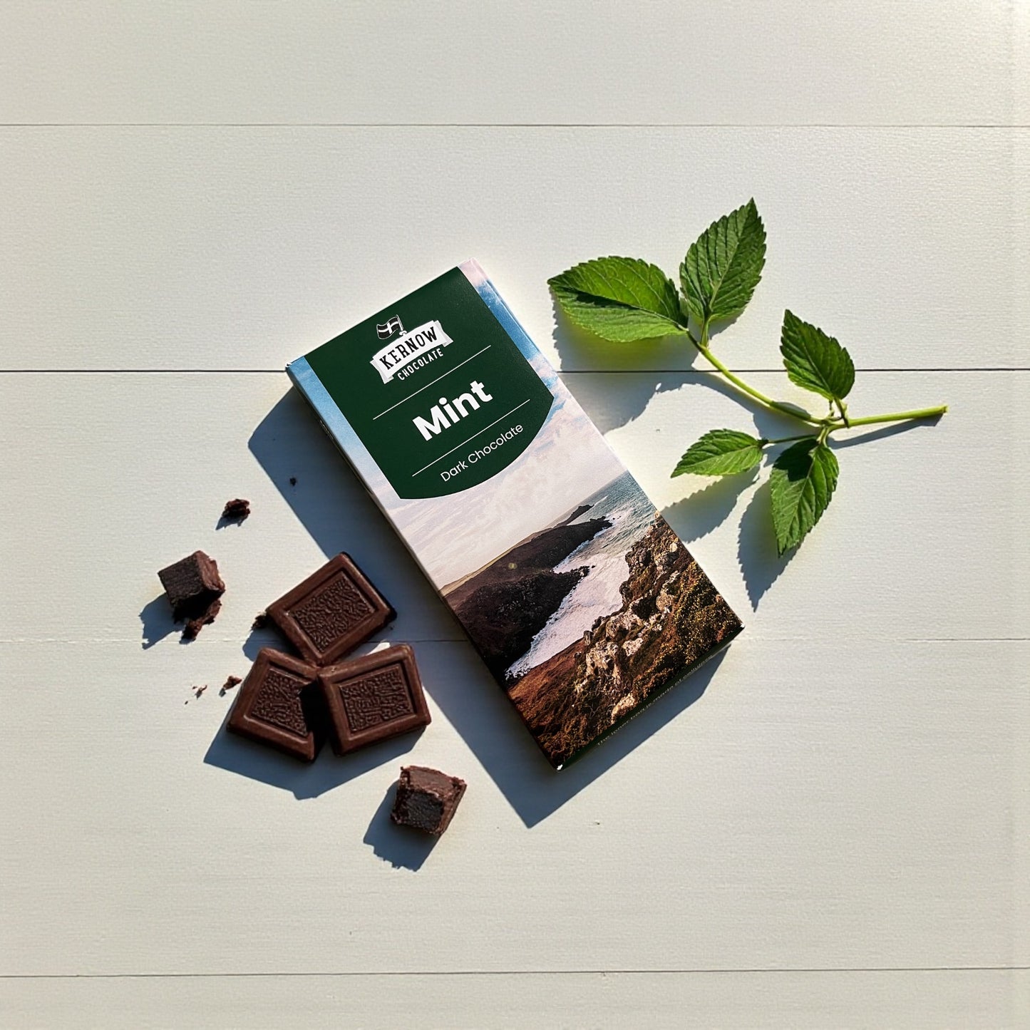 Dark Milk Chocolate With Mint - Handmade In Cornwall