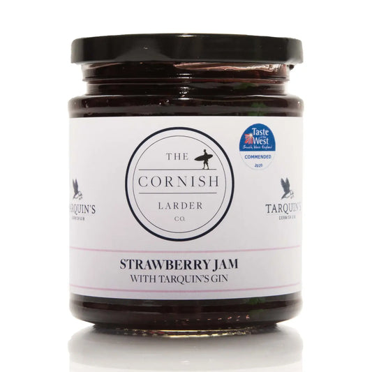 Strawberry Jam With Tarquins Gin - Handmade In Cornwall