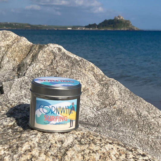 Cornwall Surfing (Coconut & Lemongrass) Soy Wax Candle Tin