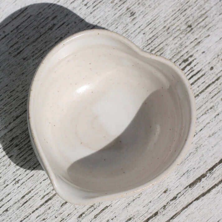 Ceramic Heart Shaped Dish Handmade in Cornwall by Natalie Bonney - Sandy Shores Gift and Home