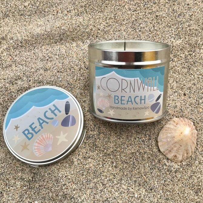 Cornwall Beach Soy Wax Candle Tin - Cornish Gifts by Sandy Shores