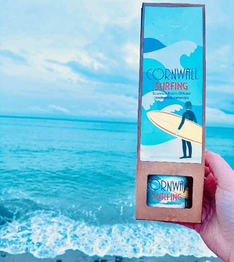 Cornwall Surfing (Coconut & Lemongrass) Gift Boxed Room Diffuser - Cornish Gifts by Sandy Shores