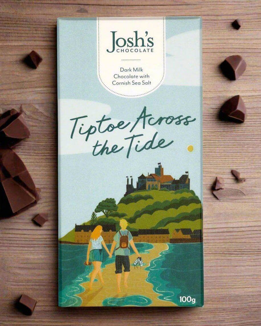 Dark Milk Chocolate with Cornish Sea Salt - Cornish Gifts by Sandy Shores