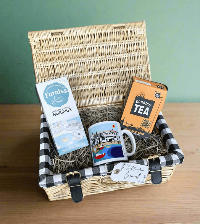 Falmouth Tea For You Cornish Gift Hamper - Cornish Gifts by Sandy Shores