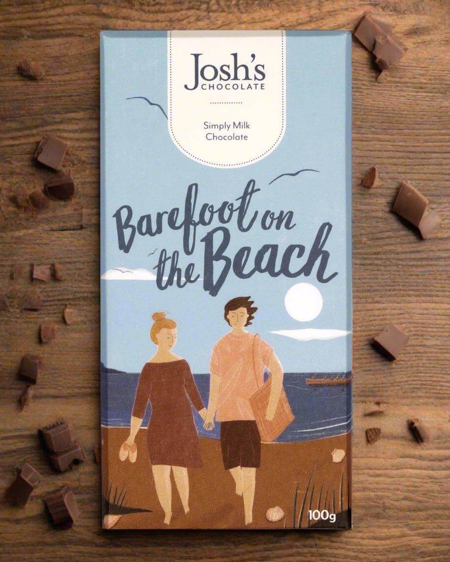 Simply Milk Chocolate Cornish Chocolate bar - Handmade in Cornwall - Cornish Gifts by Sandy Shores