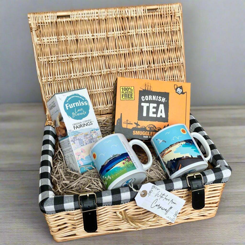 St Ives Tea For Two Cornish Gift Hamper - Cornish Gifts by Sandy Shores