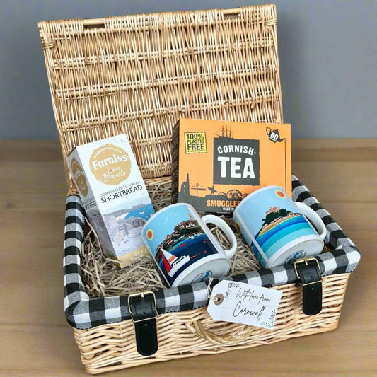 St Michaels Mount Tea For Two Cornish Gift Hamper - Cornish Gifts by Sandy Shores
