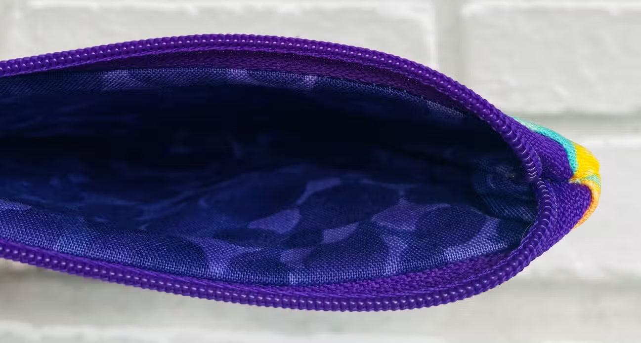 Swimmer Pattern Cotton Coin Purse - Handmade in Cornwall - Cornish Gifts by Sandy Shores
